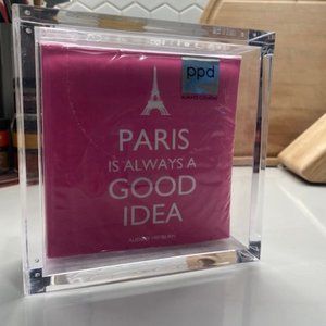 5"x5" Napkins with holder (Pack of 20) - Paris is Always a Good Idea